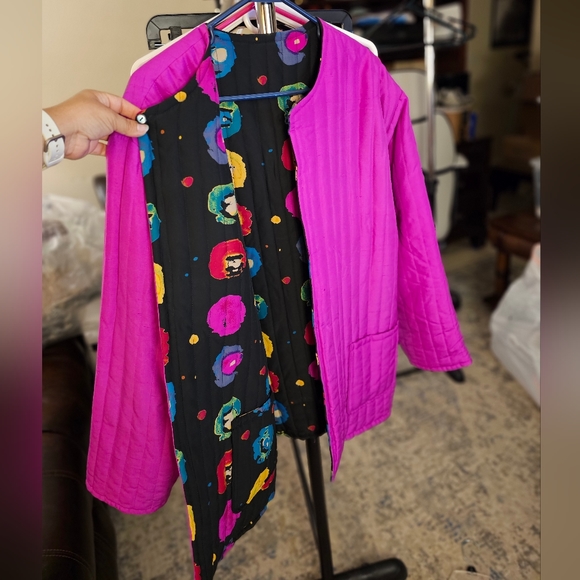 Reversible vintage quilted jacket - Picture 7 of 12